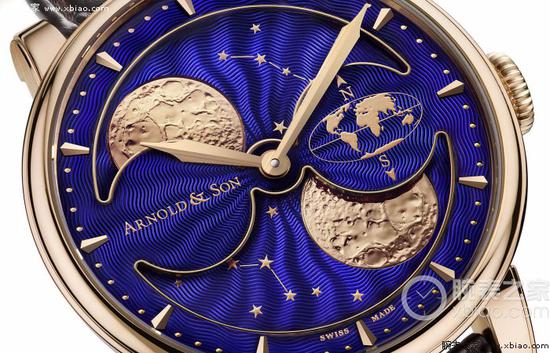 Arnold & Son HM Double Hemisphere Perpetual Moon南北半球万年月相腕表