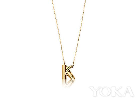 Louis Vuitton LV&ME字母K项链，￥ 3,700，图片来自路易威登官网。