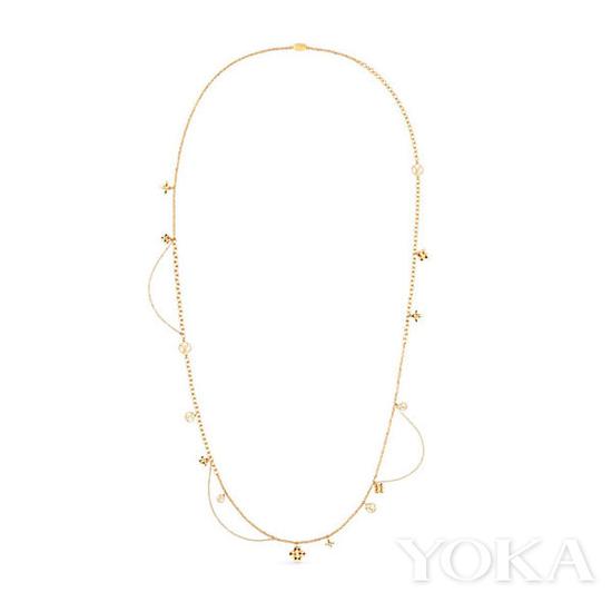 Louis Vuitton Blooming长项链,¥ 5,550,图片来自Louis Vuitton官网。