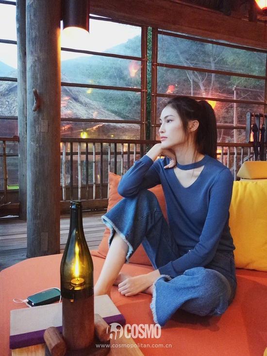 度假堪比拍大片,明星“游客照”都太美了