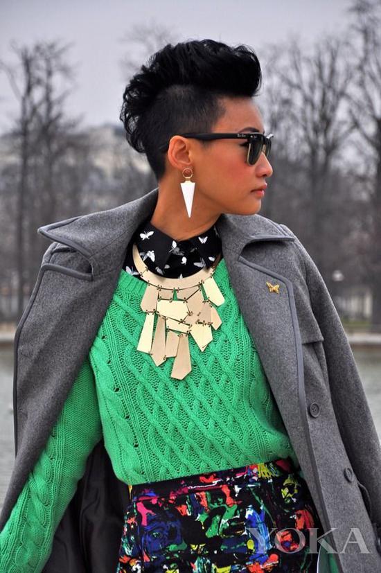 潮人Esther Quek,图片来自Pinterest。