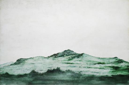 《日暮苍山》 刘兆武 布面油画 120cm×80cm