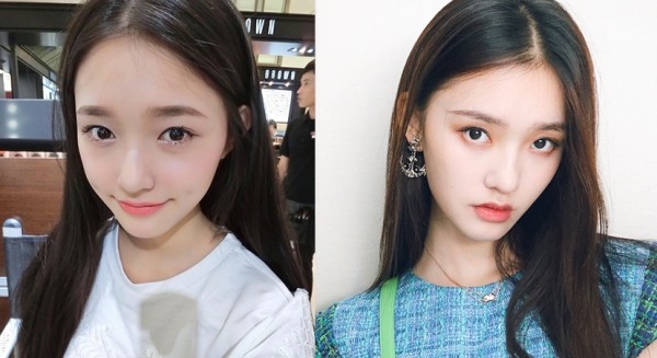 林允倪妮都弃了卧蚕妆转身粉上下眼妆