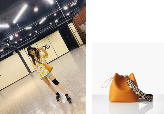 张紫宁 X FIND KAPOOR - PINGO BAG 20 LEOPARD姜黄色款