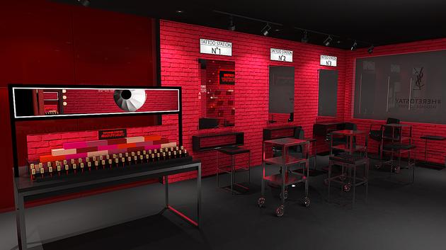 YSL圣罗兰美妆全球首家摇滚电玩城暨哑光唇釉