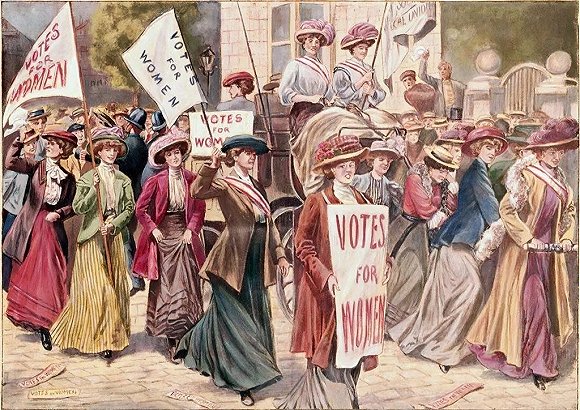 美国妇女选举权游行