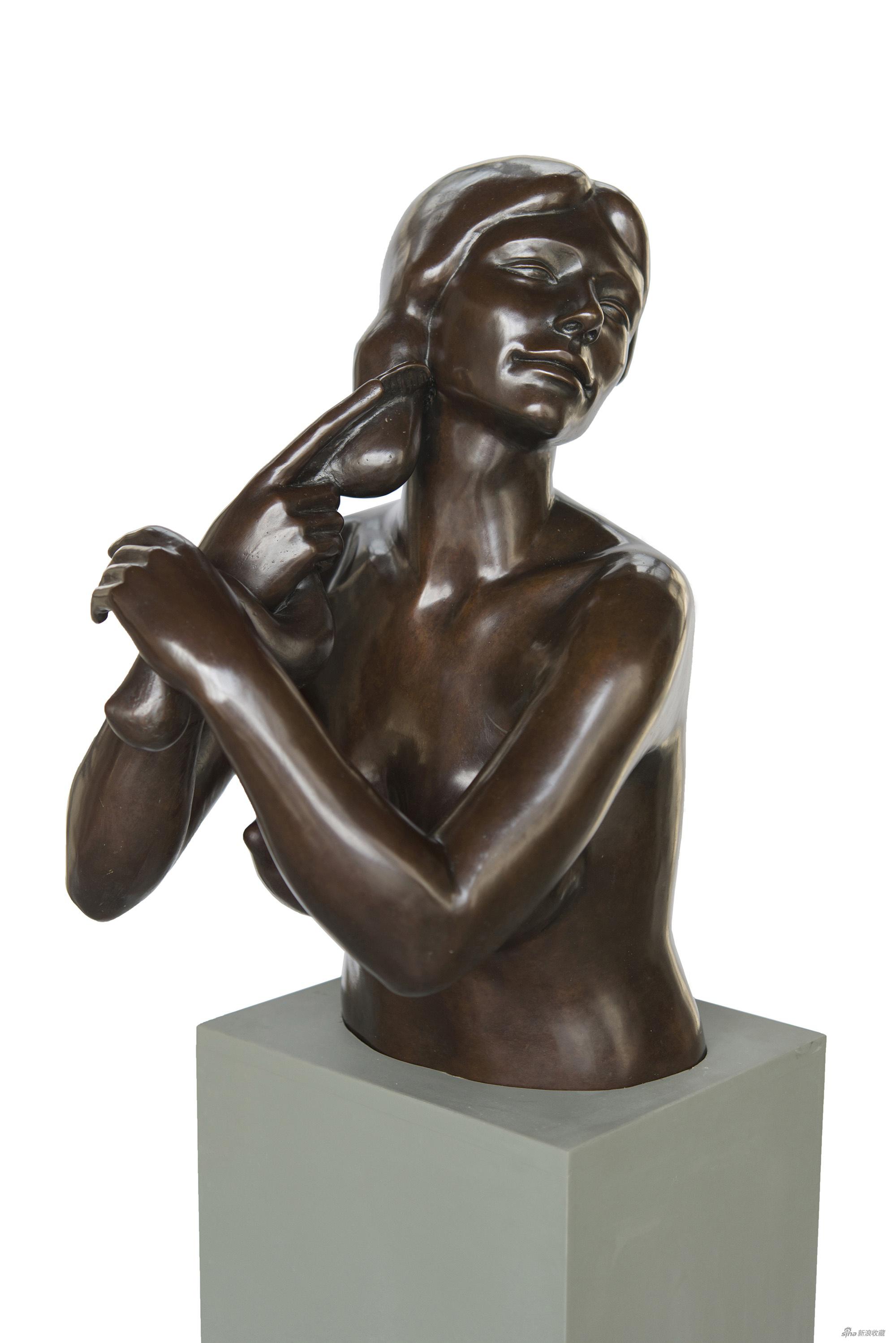 　　发型约瑟夫·埃哈迪，青铜雕塑， 61.5×36×40，1993年