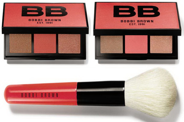 Bobbi Brown 粉色腮红、高光、修容组合盘