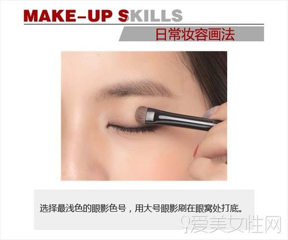 用大号眼影刷打底