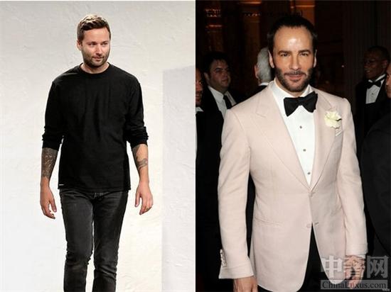 Jack McCollough(左)和Tom Ford(右)