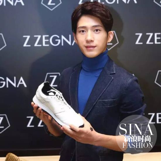 井柏然为Z ZEGNA设计了一双全球限量版球鞋