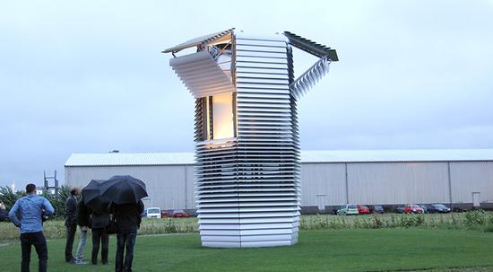 在鹿特丹建起来的第一个“真空吸尘塔”