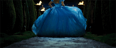 颇具动感的蓝裙子