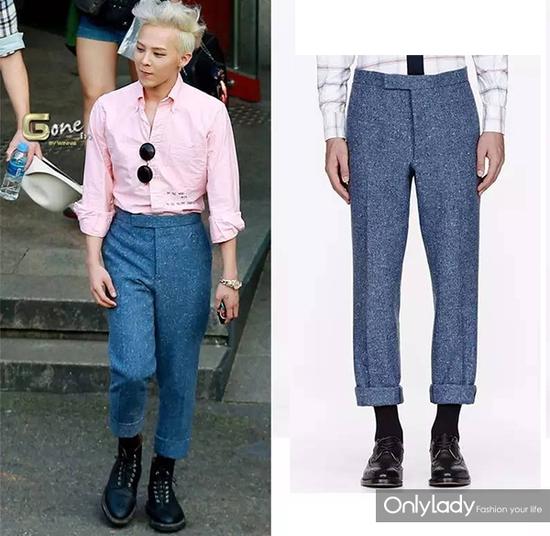 九分裤是G-Dragon最钟爱的裤型