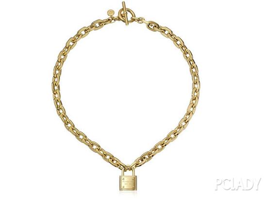 Michael Kors 粗链锁头项链 价格：约1138 RMB