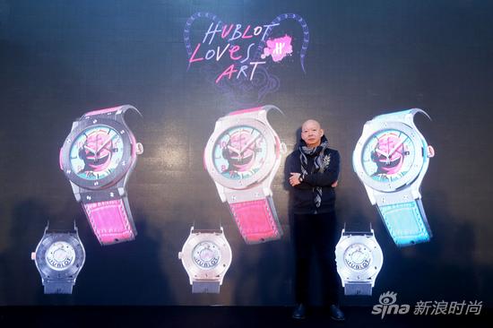 中国当代艺术家岳敏君与宇舶表经典融合猴王腕表