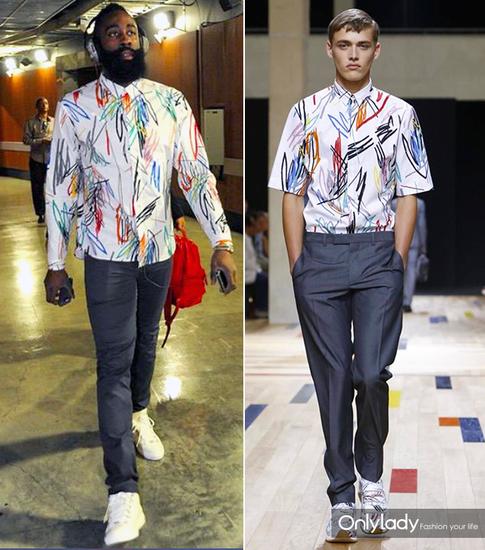 James Harden穿Dior Homme 2015春夏系列