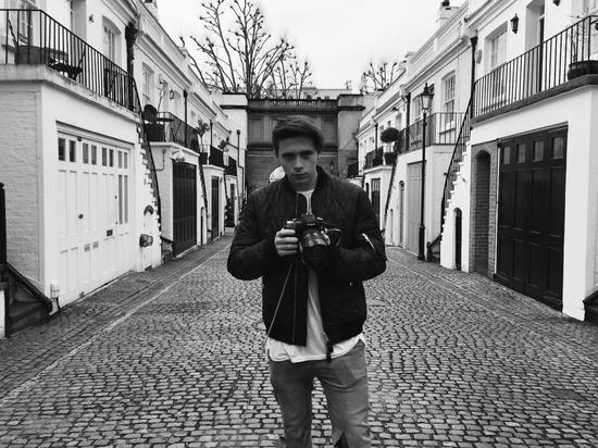 Brooklyn Beckham on set at the live Instagram shoot for Burberry Brit fragrances_002