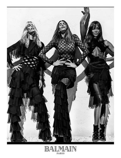 Claudia Schiffer, Cindy Crawford, and Naomi Campbell photographed by Steven Klein.