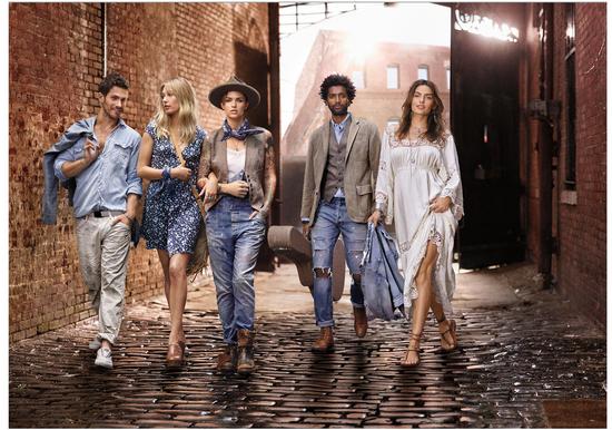 Ralph Lauren Denim & Supply Ruby Rose, Edward Granger, and Hailey Baldwin.