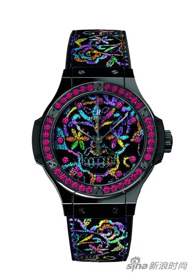 HUBLOT宇舶表Big Bang刺绣糖果骷髅腕表（41毫米）