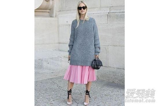 让你重返少女时代 百褶裙5种轻盈搭配|街拍|针