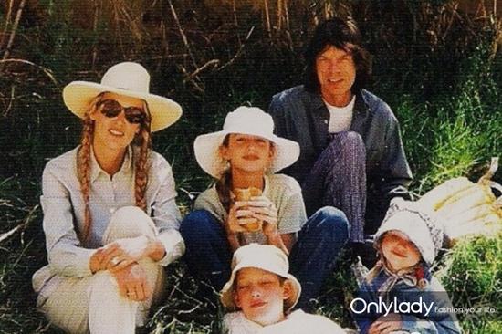 Jerry、Mick Jagger和他们的孩子