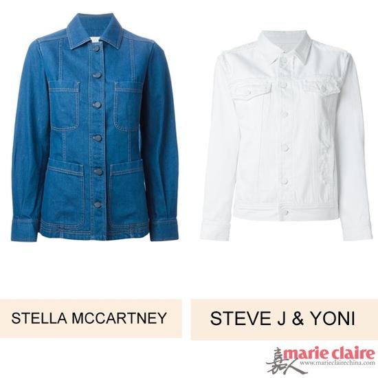 左：外衣 STELLA MCCARTNEY $392.58 
右：外衣 STEVE J & YONI P $637.86