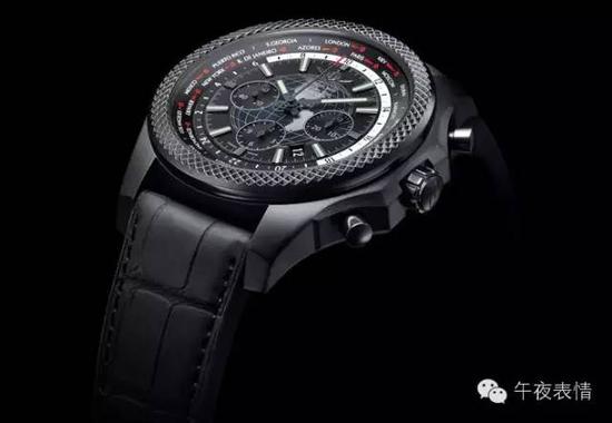 Breitling百年灵宾利B05世界时区计时腕表午夜黑碳版