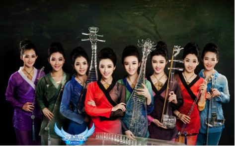 光与乐的盛宴,女子水晶乐坊
