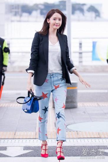 春天就爱韩系style 韩国明星街拍教你穿|街拍|t恤