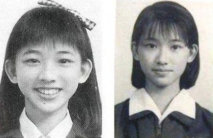 网络上流传的林志玲小时候照片与林妈妈早年照，跟林志玲姐姐也太像了吧