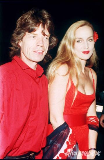 Mick Jagger和前妻Jerry Hall