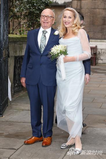 2016年3月5日默多克与Jerry Hall完婚
