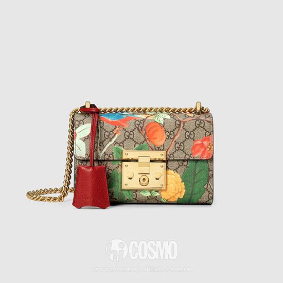 Gucci ‘Padlock Gucci Tian’图案印花肩背包 RMB 12,200