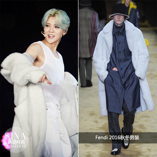 鹿晗穿Fendi 2016秋冬男装