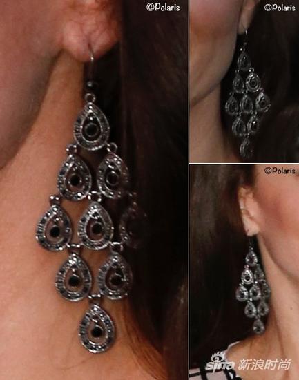 　　Kate-Chandelier-Style-Earrings-India-Day-Two-QueenBorthday-Party-With-temperley-Delphia-April-11-2016