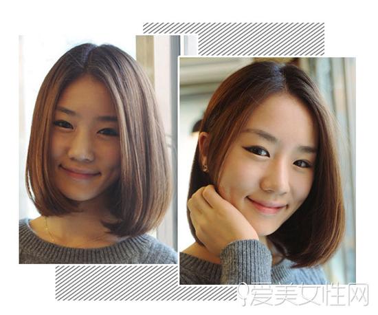 圆脸妹子看过来 8款中长发型瘦脸无压力