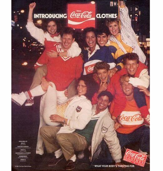 80年代的“可口可乐服装”广告