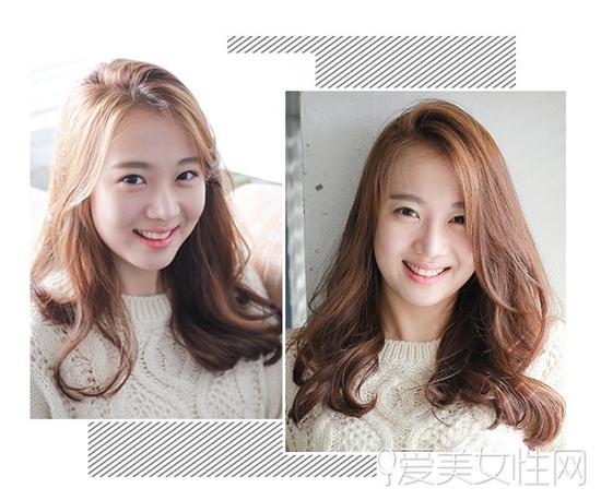 圆脸妹子看过来8款中长发型瘦脸无压力