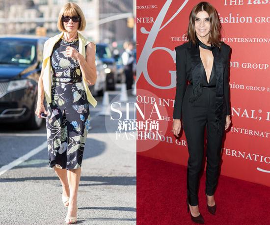 Anna-Wintour与Carine-Roitfeld