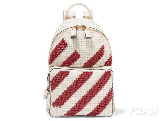 ANYA HINDMARCH 条纹编织皮革迷你双肩包 $3,050