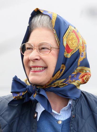 老奶奶 彩色丝巾