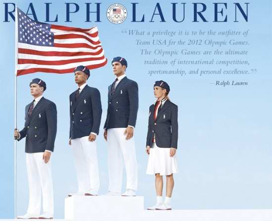 Ralph Lauren为美国国家队设计奥运队服