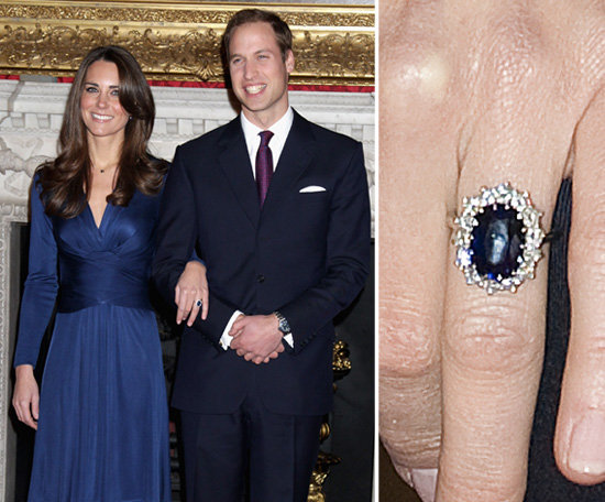 Kate Middleton王妃的订婚戒指
