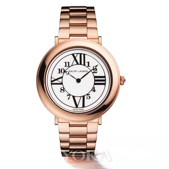 RALPH LAUREN RL888 系列38毫米玫瑰金表款