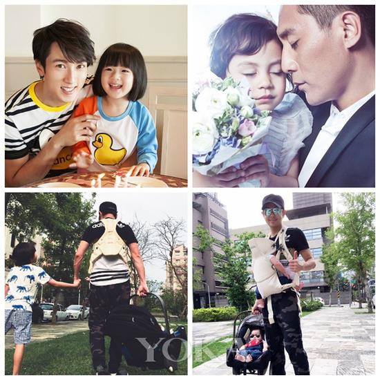 做了爸爸之后,人气更高的偶像们:吴尊、刘烨、林志颖。