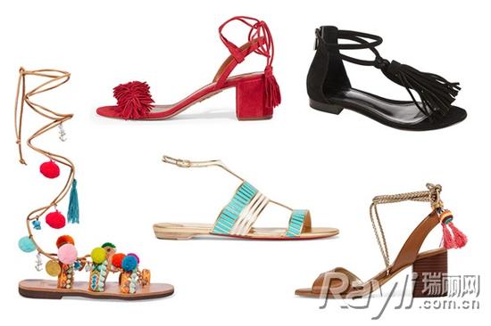 （由上至下、左至右）AQUAzzura、MO&Co.、Christian Louboutin、 MABU 、Sam Edelman