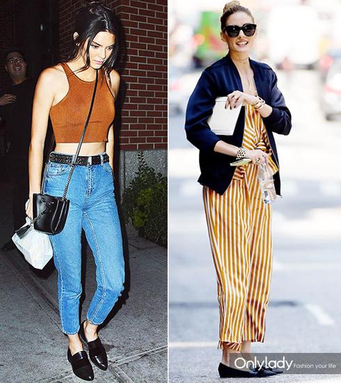 左：Kendall Jenner 右：Olivia Palermo