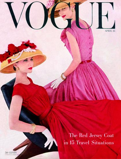 05.1956年4月美国版《Vogue》杂志封面
